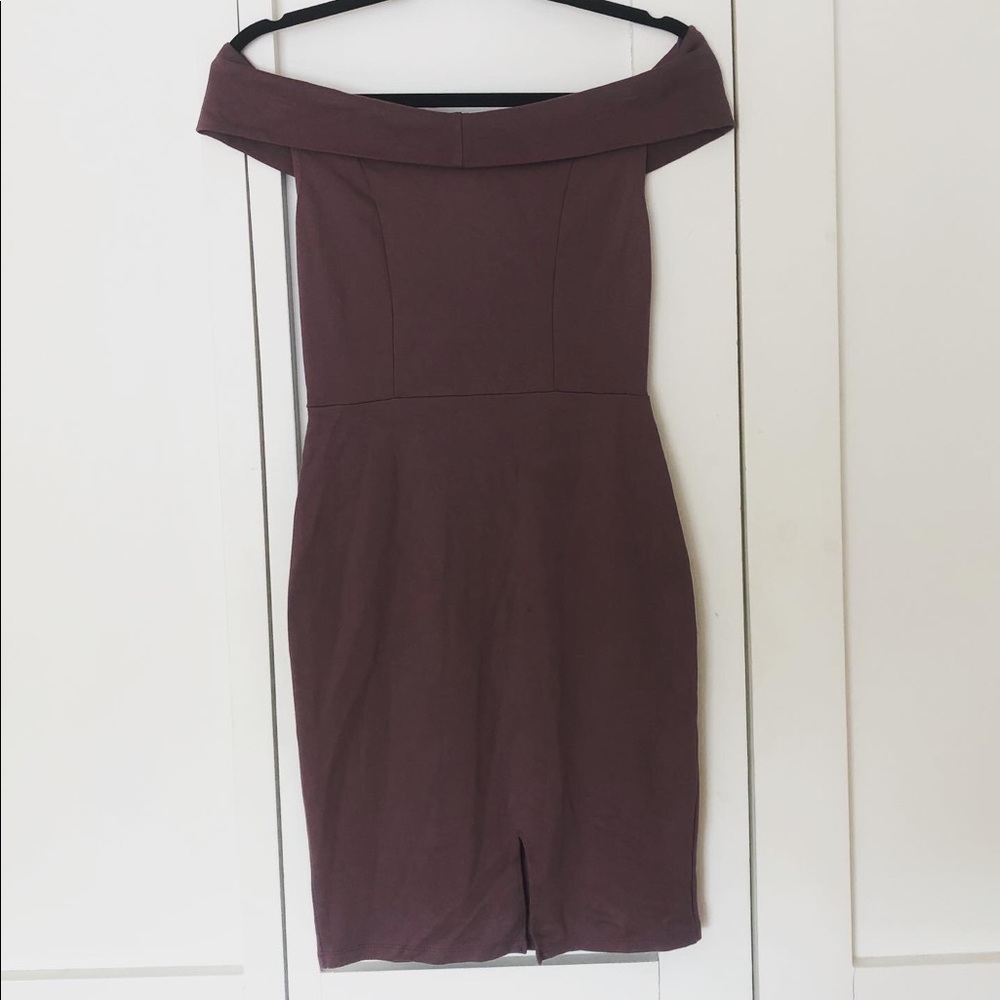 Charlotte Russe off the shoulder semi-formal dress